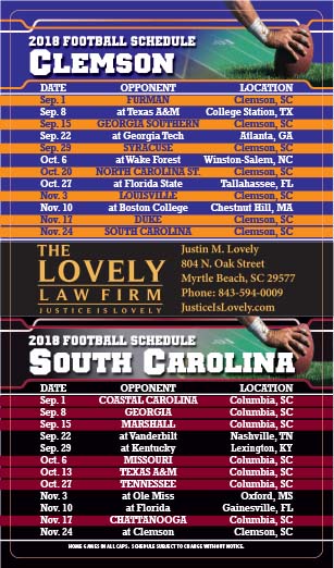 College Schedule Magnets | College Sports Schedule Magnets