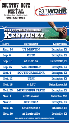 2024 College Football Schedule Magnets